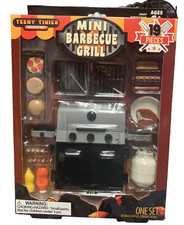 Teeny Tinies Mini Barbecue Grill Playset Dollhouse Accessories BBQ Toy