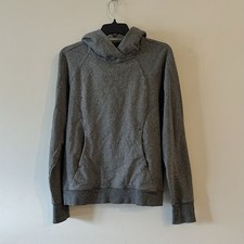 Lululemon Scuba Pullover Hoodie Heathered Speckled Black 8 Grey Stretch Cotton