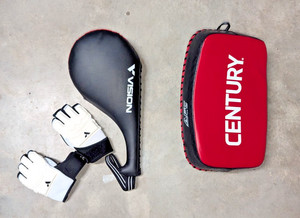CENTURY VISION Martial Arts Protective Gear Set – NEW – Black/White/Red - Gloves