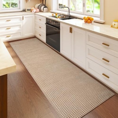 2x6 ft Boho Kitchen Runner Rugs Mat Non Slip Woven Runners for Hallways 