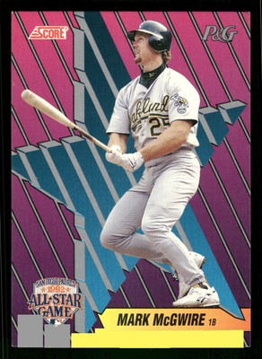 Mark McGwire 1992 Score Procter & Gamble #2 Card TCCCX