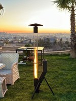 Pellet Stove Glass Flame Tubular Outdoor Heater Pat🔥FREE FUEL + FREE BLOW TORCH
