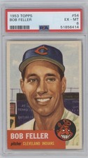 1953 Topps #54 Bob Feller PSA 6