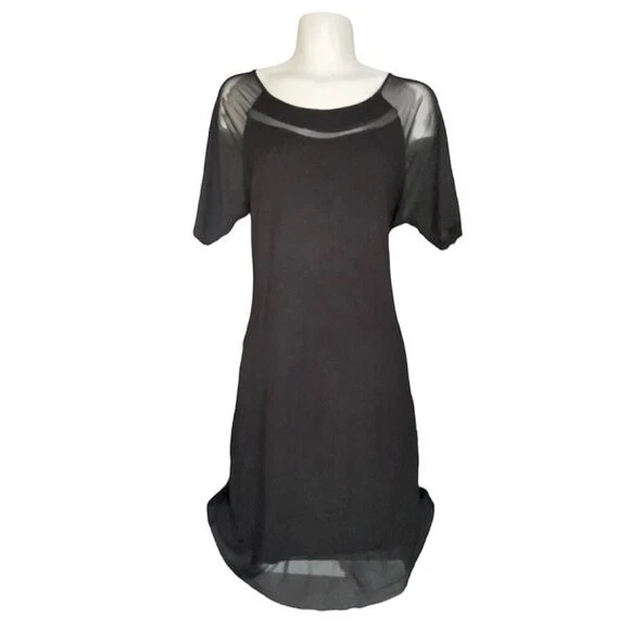 Nordstrom Womens XL dress / long shirt black Loveappella - Image 2 of 4