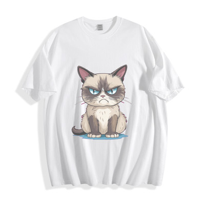 Grumpy Cat Attitude T-Shirt - Sassy Feline Design Unisex Tee