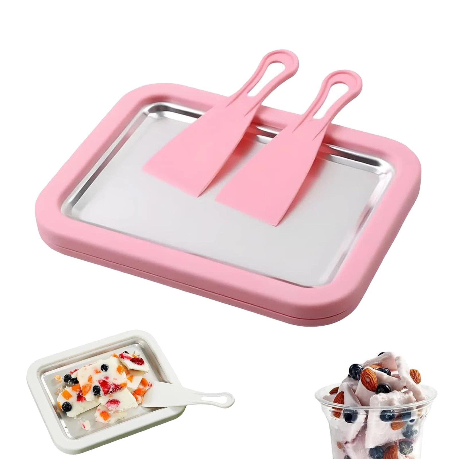 Rolled Ice Cream Maker, At-Home Rolled Ice Cream Machine with Instant Freeze ...