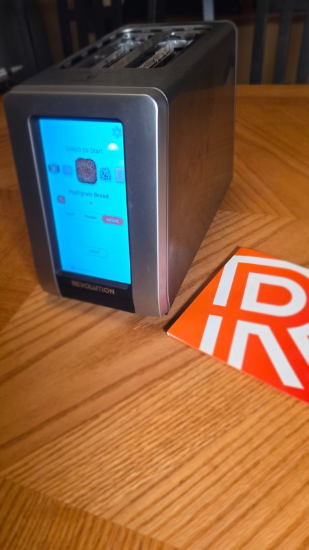 Revolution InstaGLO R270 1500W High Speed Touch Screen Toaster  Brushed Platinum