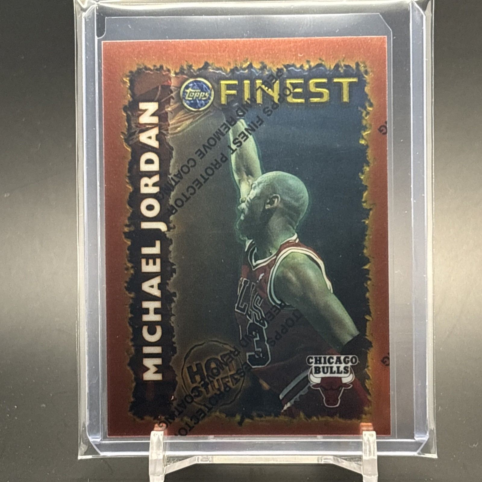 1995-96 Topps Finest - Hot Stuff Michael Jordan #HS 1 w/ coating