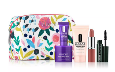 Clinique 6 Pc Makeup Set Smart Clinical Repair Wrinkle Serum, Bare