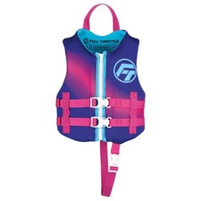 Full Throttle Child Life Jacket 33-55 lbs USCG Approved Rapid-Dry Vest Purple