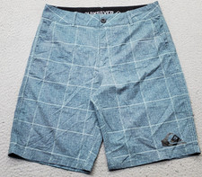 Quiksilver Amphibian Hybrid Shorts Mens 34 Multi Plaid Check Water Resistant