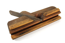 Antica PIALLA DA FALEGNAME in Legno 26 cm Strumento Manuale Vintage D'Epoca 1920