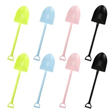 100 Pcs Mini Individually Wrapped Shovel Spoons for Desserts, Assorted Color ...