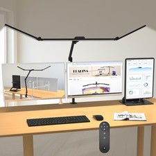 3000 Lumen Ultra Bright Architect Desk Lamp with Clamp, 36W Tall Overhead Led De