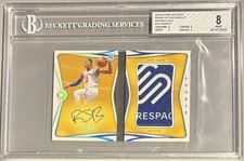 2019 Opulence RJ Barrett Auto Sponsor Logo /5 Rookie Booklet SquareSpace Patch