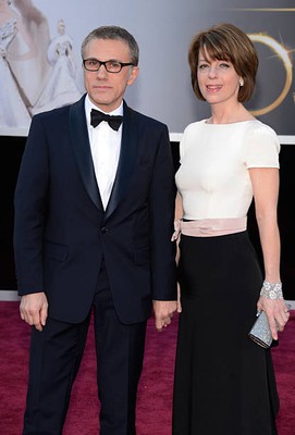 Actor Christoph Waltz Judith Holste arrive at the Oscars held at H- 2013 Photo 1