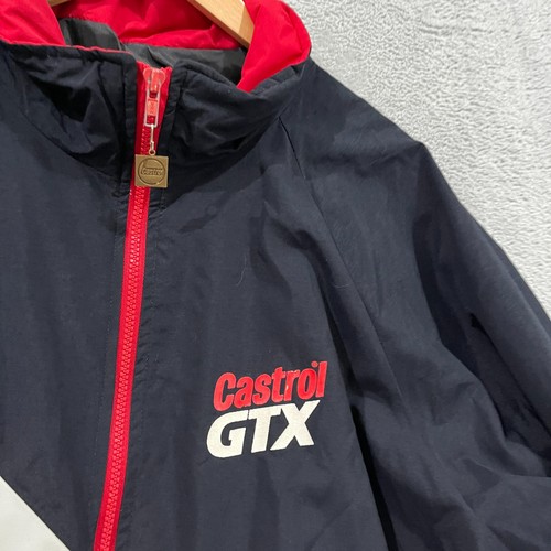 Vintage Castrol GTX Jacket Mens XL Team Racing Nascar Y2K 90s USA Made - Picture 11 of 17