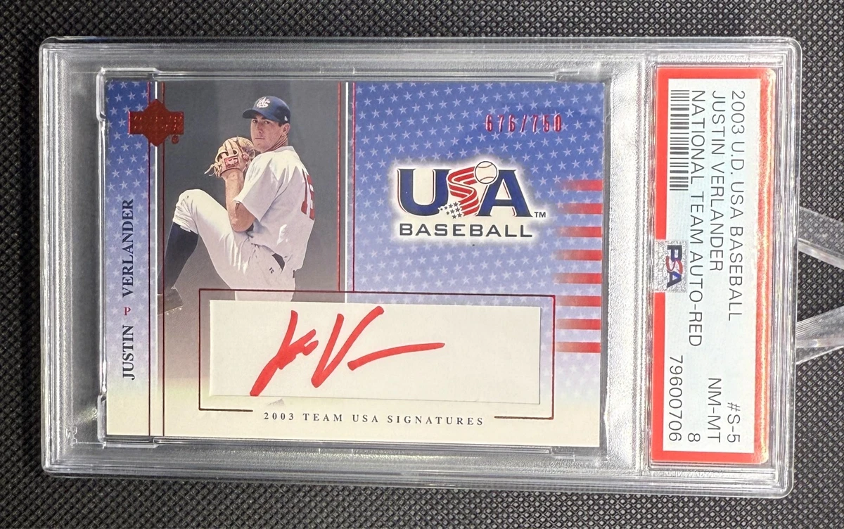 Upper Deck Justin Verlander Autographed Baseball Sports Trading 