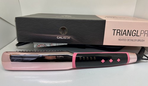 Cepillo Detallador de Cabello Calista TrianglPRO Triangl Pro Rosa Brillante RARO - Imagen 5 de 5