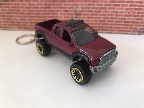 KEYCHAIN RING FOR TOYOTA TUNDRA PICKUP TRUCK BURGUNDY CAR AUTO KEY FOB WHEEL NEW - 第 1/2 張圖片