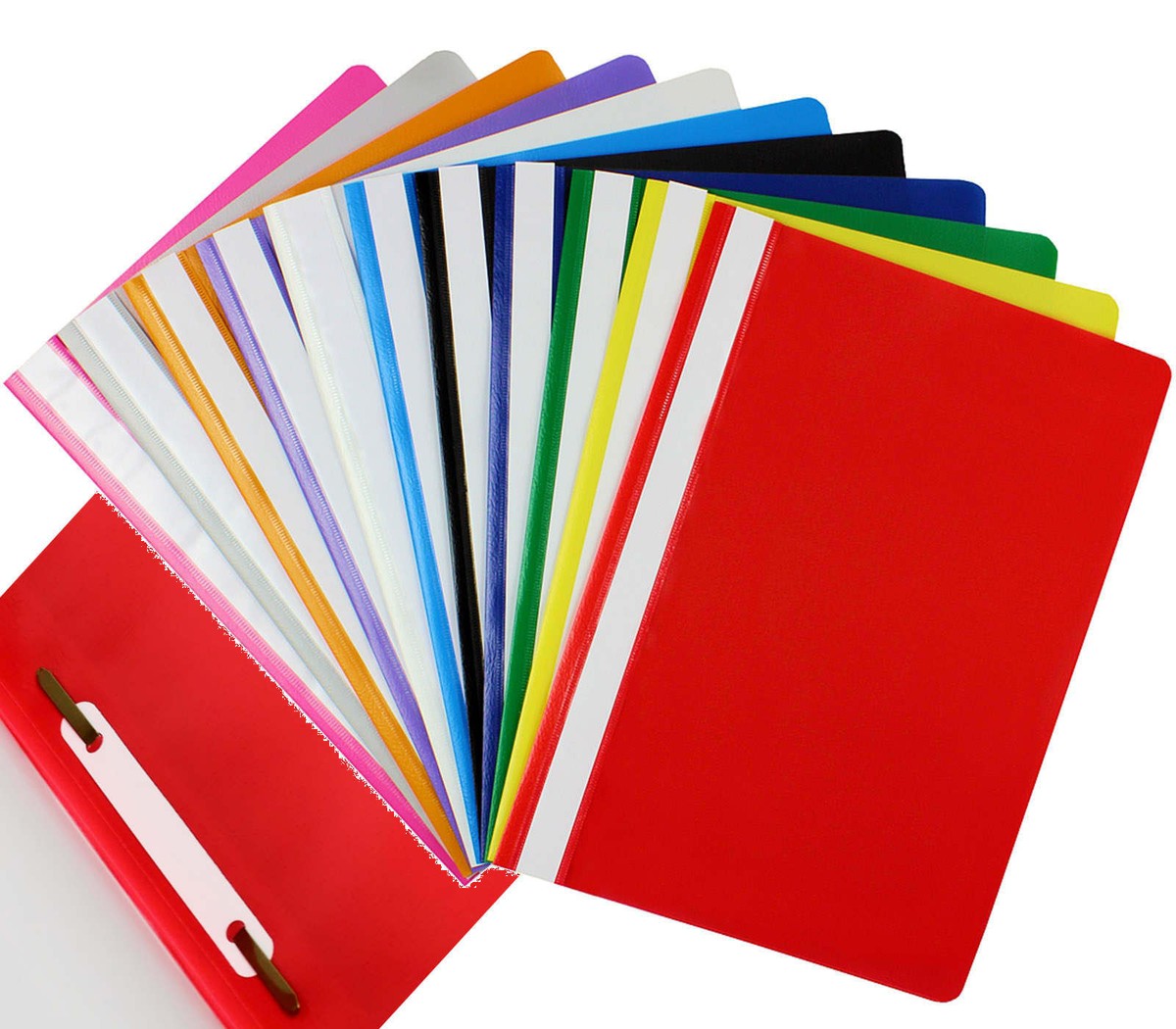 A4 Plastic Document Wallets With Press Stud - Pack Of 25, Assorted Colors, 150 Sheet Capacity - View #6