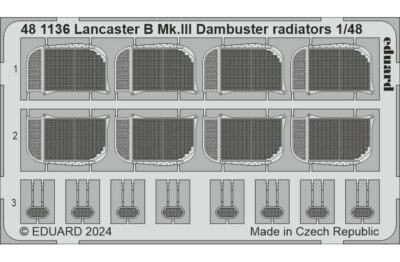 Eduard 1/48 Avro Lancaster B Mk.III Dambuster Radiators for HK Models