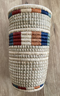 Threshold Quality &Design Woven Vessel Handcrafted 8 in Height 5 in Diameter