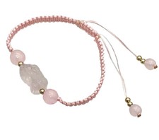 Feng Shui Rose Quartz Pi Yao Bracelet for Love and Marriage Luck