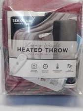 Berkshire Heated Throw Blanket Home Company Luxury Weight Blanket 50"x60"