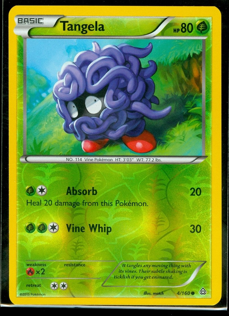 Pokemon TANGELA 4/160 - XY Primal Clash Rev Holo - MINT
