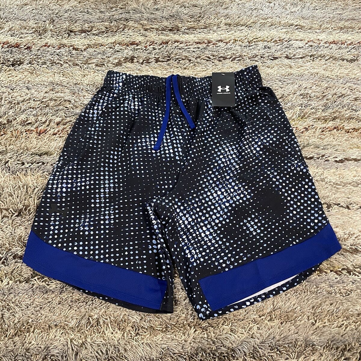 Under Armour Men's Train Stretch Printed Shorts - Blue, MD