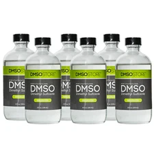 DMSO 8 oz 6 Glass Bottle Special Non-diluted 99.995% Low odor Dimethyl Sulfoxide