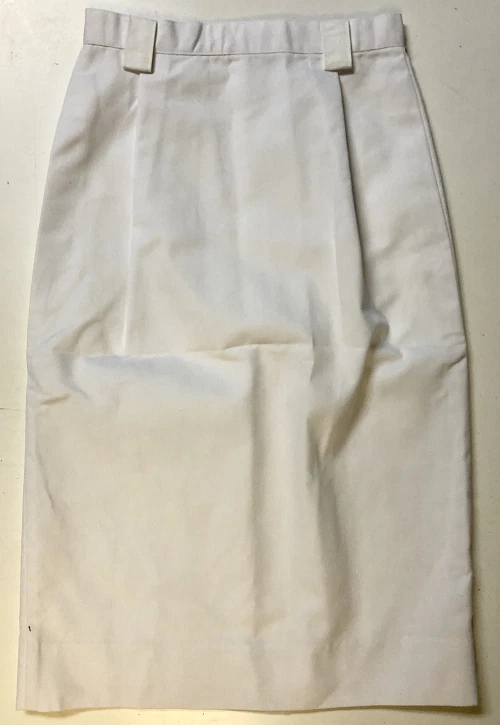 Pleated White skirt blend with lining size 14