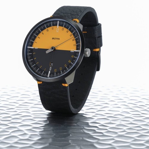 Botta Einzeigeruhr UNO 24 Quarz Edition-15 von BOTTA, 24 Stunden, Titan, Saphirg