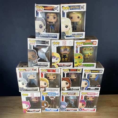 Funko Pup Lot Of 13 #02 14 18 41 107 108 389 427 433 450 525 637