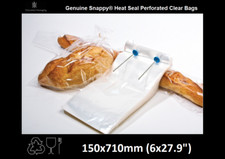  Sacchetti Pane Multi MIcro Traforati Baguette Bastone Francese Alimenti da Panificazione 6"X28" 