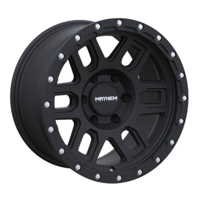 MAYHEM 8304 Delta 20X9 8X170 ET-12 Matte Black with Matte Black Lip (Qty of 1)