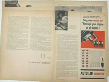 Vintage Autolite Spark Plug, Mayflower, 7 Up, Yazoo Mower Print Ads (C2)