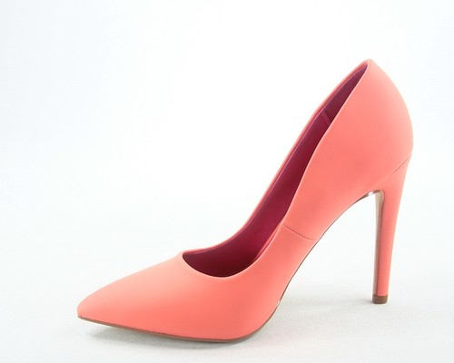 Women's Bridal Sexy Color Pointed Toe Patent Pump Heels Shoes Size 5.5 - 11 NEW - Picture 10 of 38