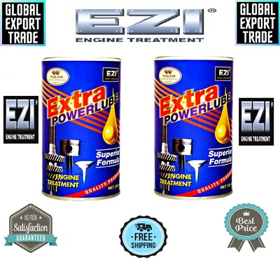 2 X EZI Extra Powerlube Superior Formula More than 100,000 km   2 X 326ml