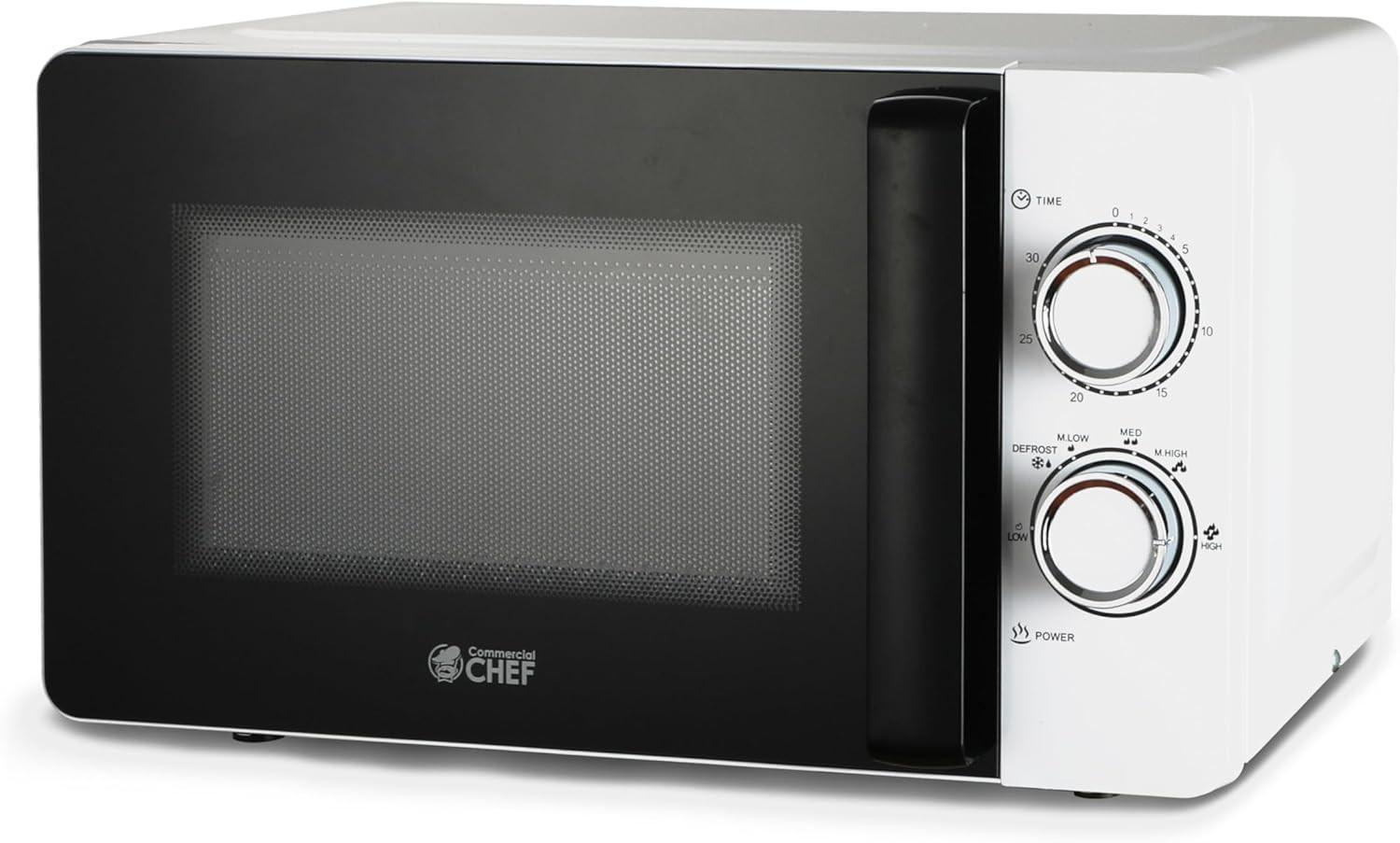 Small Microwave 0.7 Cu. Ft. Countertop Microwave with Mechanical Control, White