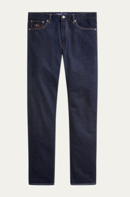 Ralph Lauren Purple Label Slim Fit Logo Embroidered Pony Denim