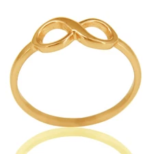 Infinity Symbol 14k Pure Gold Ring Infinity Love Ring Jewelry Gift For Her