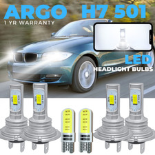 For Bmw 1 Series Convertible E88 Led White Hid Headlight Side Light Bulbs 07-13