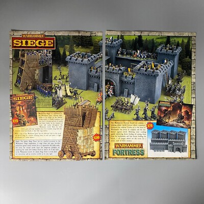 Warhammer Belagerungsfestung 5. Edition Games Workshop Vintage Retro Werbung