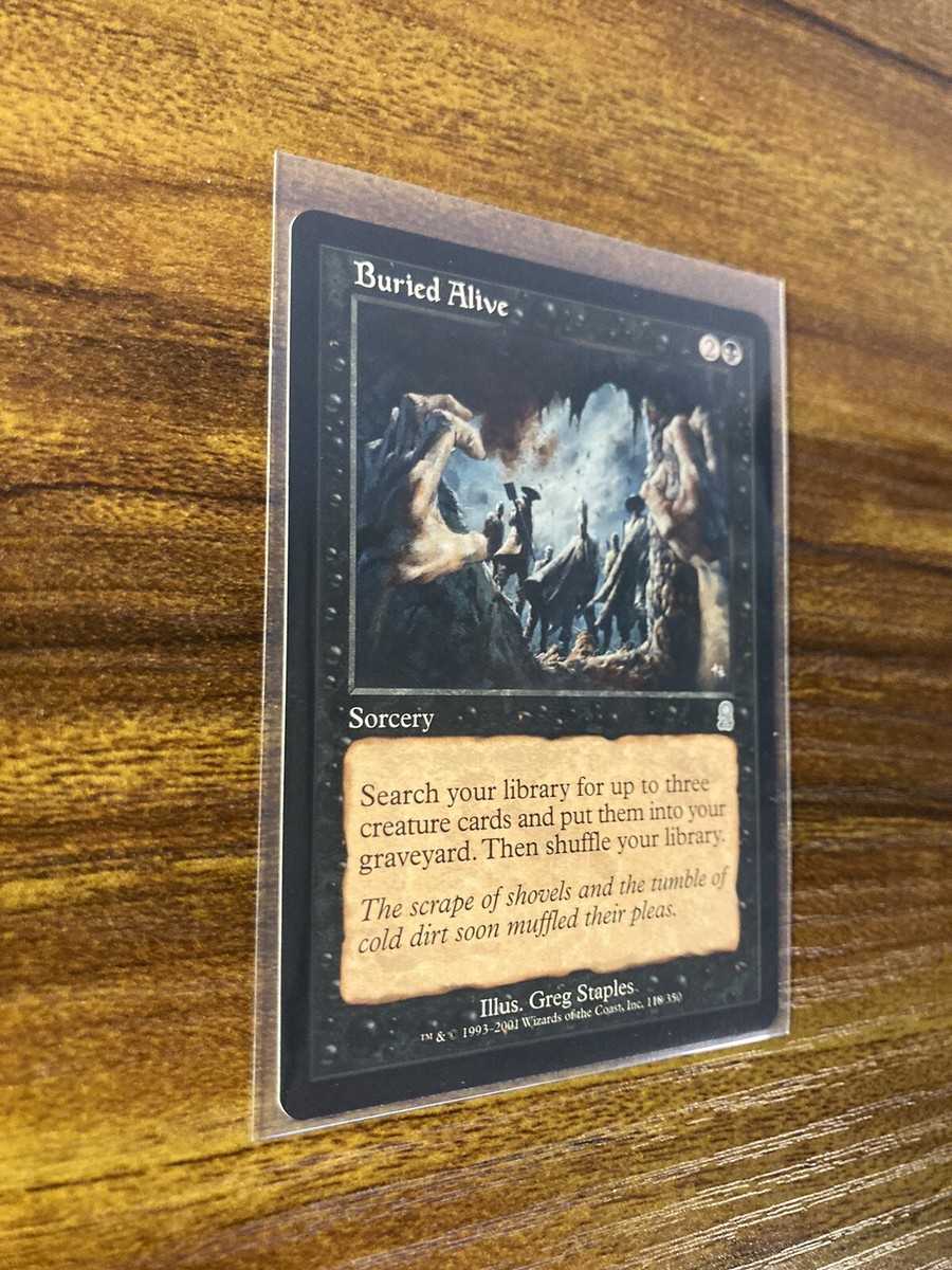 MTG✨BURIED ALIVE✨Odyssey MINT UNCOMMON Sorcery 2001 G. Staples