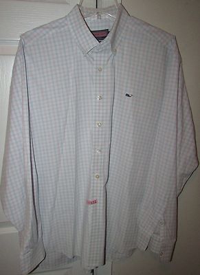 Vineyard Vines Hombre Manga Larga Estampado de Cuadros Vineyard Vines Camisa de Vestir de Ballena con Botones para