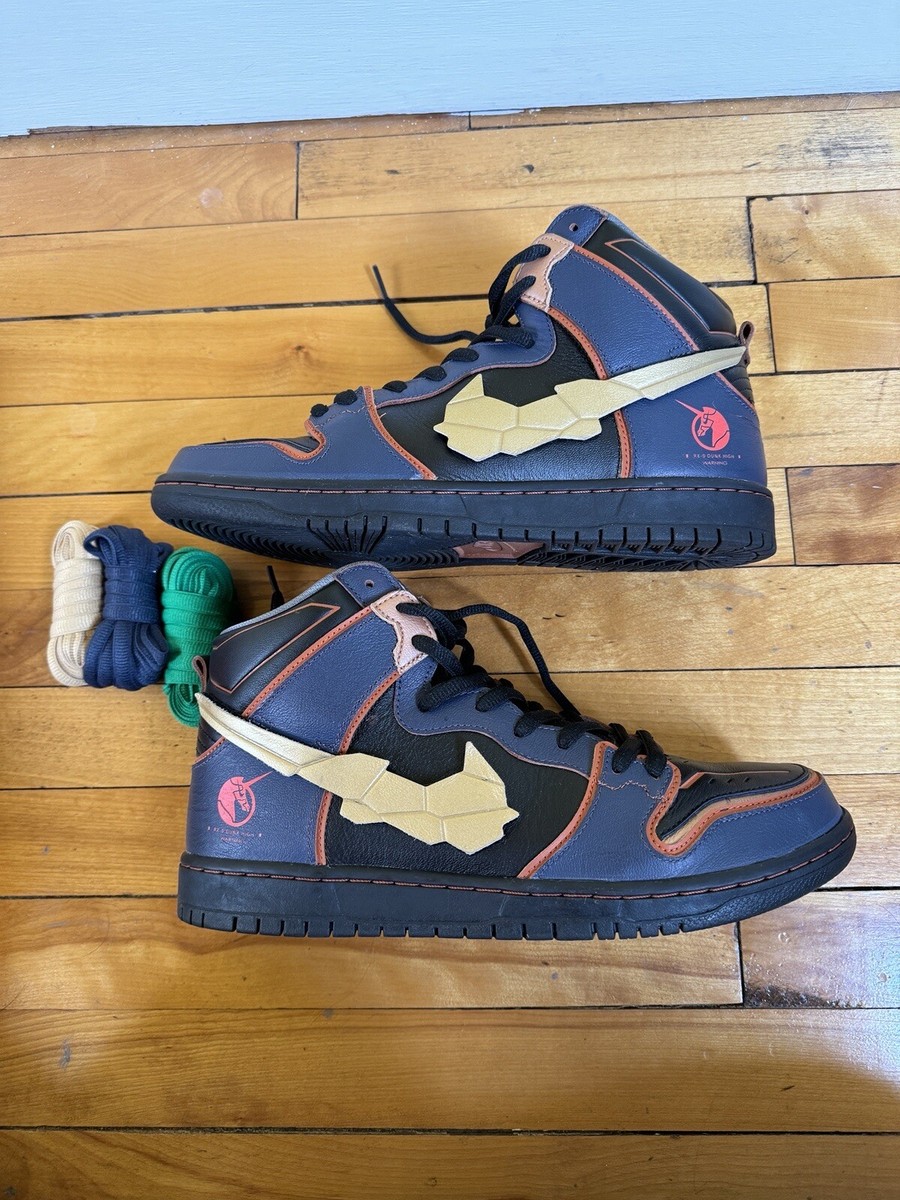 GundamUnicorn × Nike SB Dunk High 23.5cm Nike Gundam x Dunk SB High Project Unicorn - RX-0 for Sale