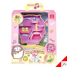 Molang Pact Melody Pet House Figure Pocket Miniature Role Play Set Korea Toy