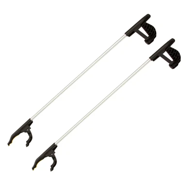 Hillfield 2 Greifzangen, Müllzangen, Greifer, Greifhilfen, Zangen aus Alu mit Ma